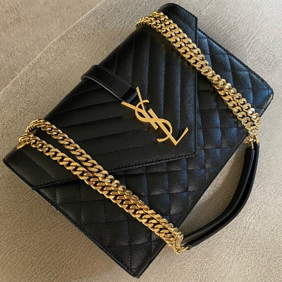 Yves Saint Laurent Medium Envelope Chain Handbag - Picture 2 of 16